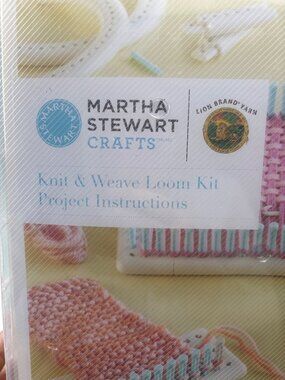 Martha Stewart Crafts Knit & Weave Loom Kit Project New Multi-Size